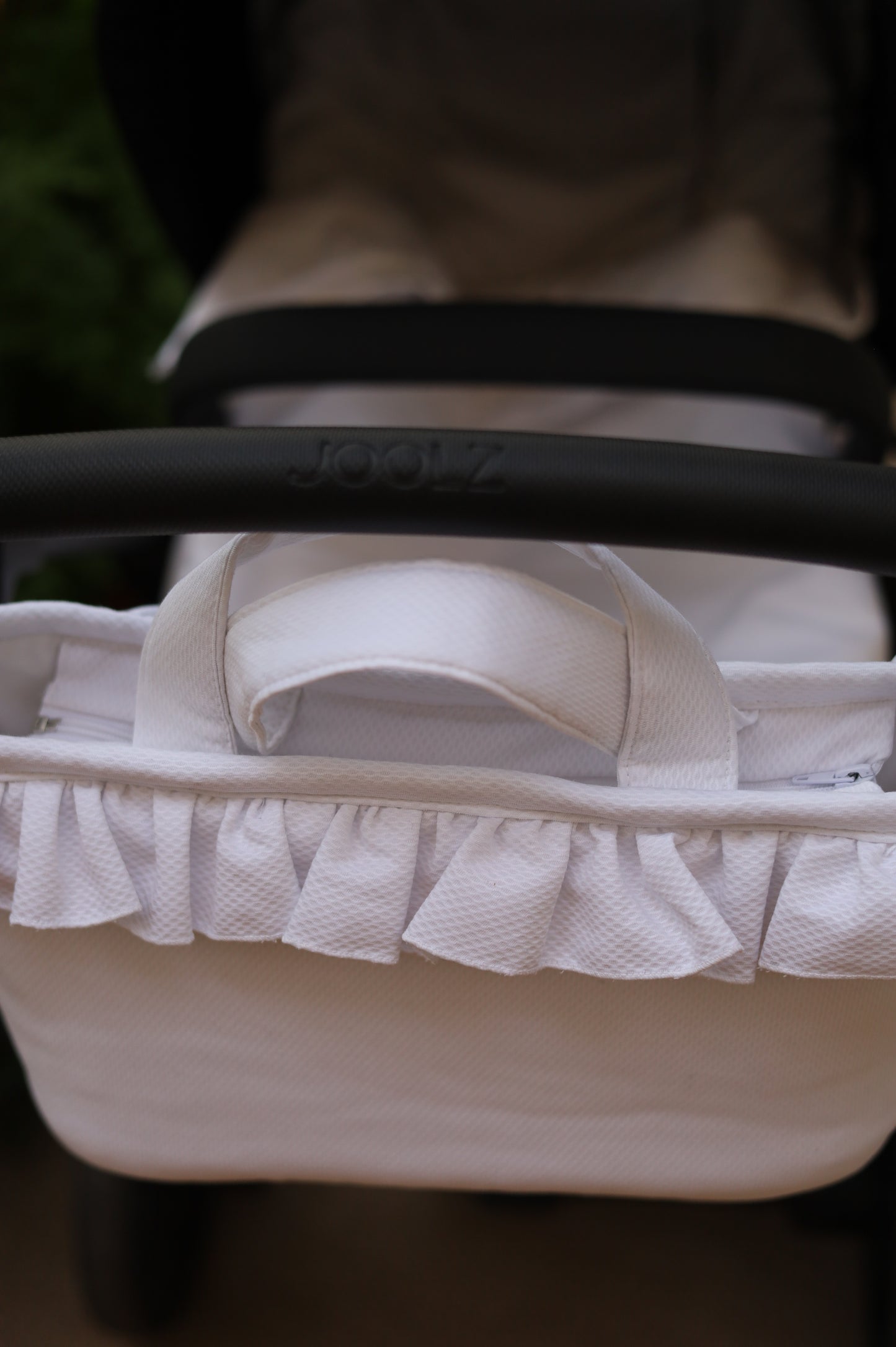 BOLSA DE CARRO PEQUEÑA PIQUE PLUS BLANCO